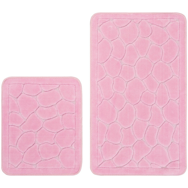 Ebern Designs Edeltraud 2 Piece Set Rectangle Bath Mat Wayfair.co.uk